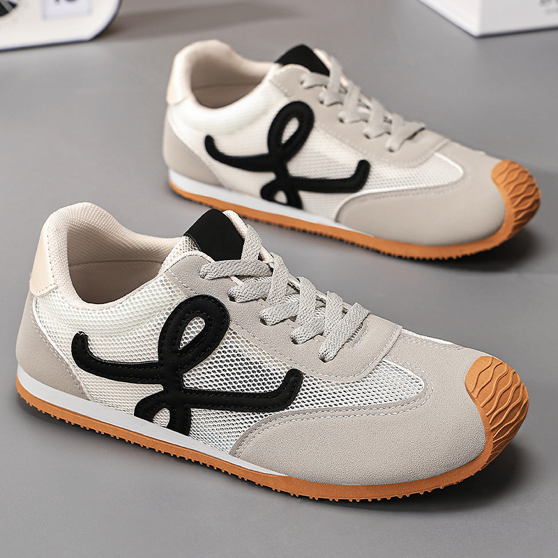 Women's shoes, versatile casual shoes, fashionable shallow shoes, German training shoes, soft-soled comfortable running shoes, breathable mesh shoes, consignment full figure