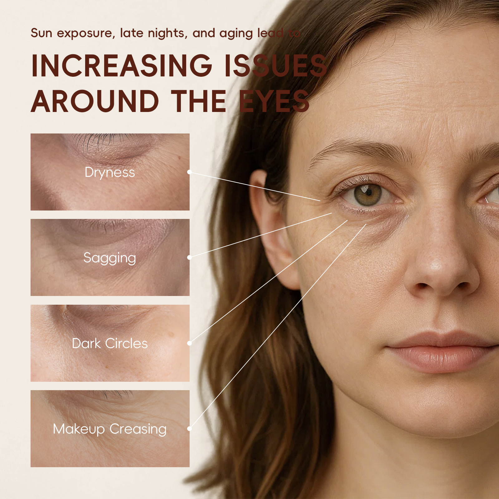 Cross-border LAIKOU Rice Single eye mask 6g/ Hydrating, Moisturizing and Eye Care Eye Mask in English details Picture