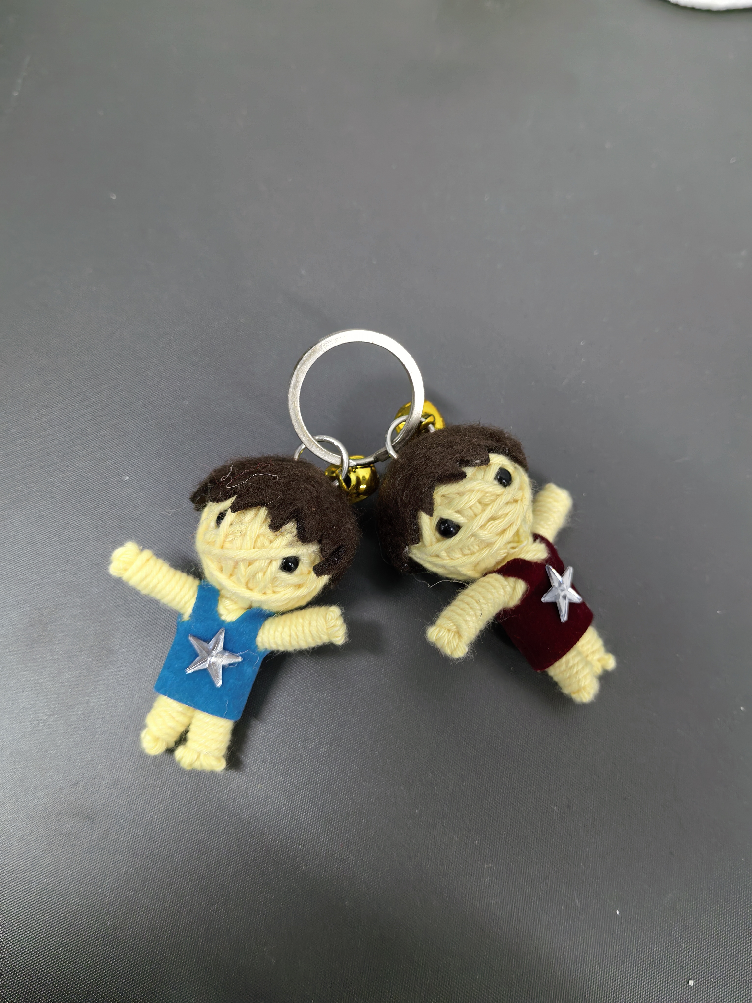 好兄弟毛线挂件可爱钥匙扣毛线公仔挂件巫毒娃娃手工制作可接受定制