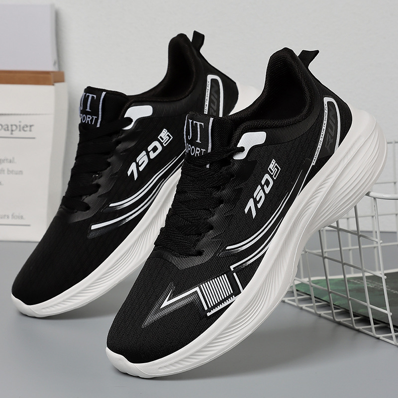 Wholesale of women's autumn new breathable mesh Korean style fashionable casual shoes, couple style marathon running shoes Specification drawing