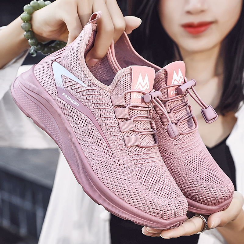 Women's shoes 2025shoes, wholesale of foreign trade women's shoes, women's casual shoes, breathable sports shoes, women's high top casual full figure