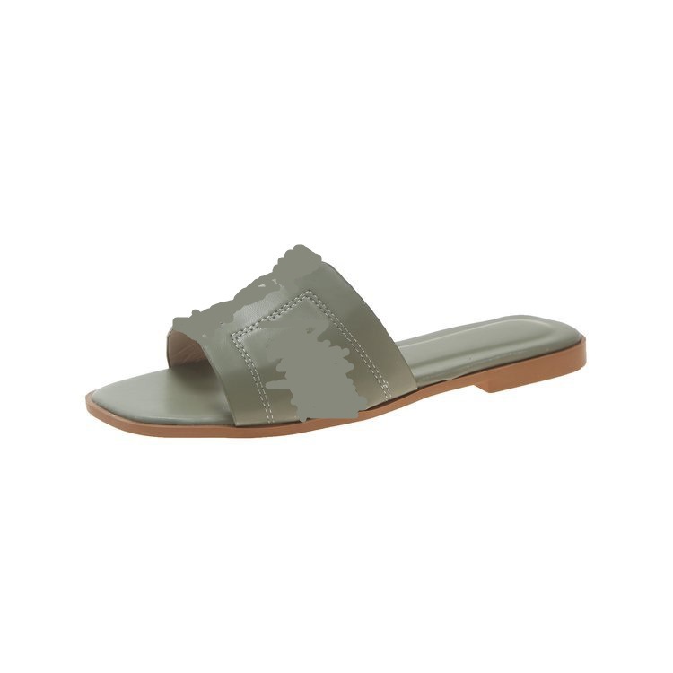 Summer 2025 new style slipper Korean vacation beach slippers for women's outerwear, student wholesale flat slippers Item Picture