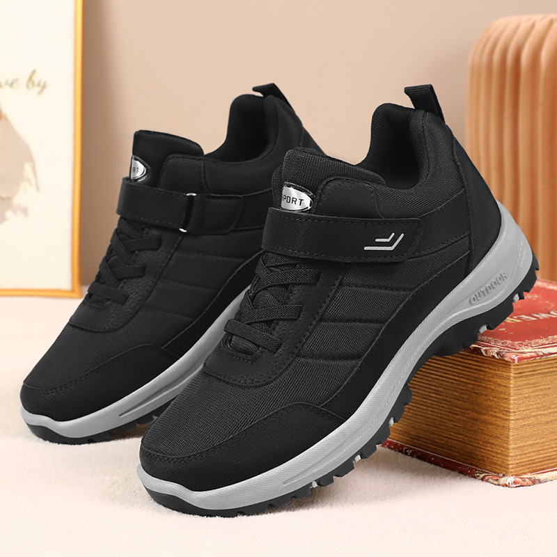New autumn workwear shoes for men, factory direct sales, outdoor casual shoes for the elderly, Velcro trendy walking shoes, dad shoes Specification drawing