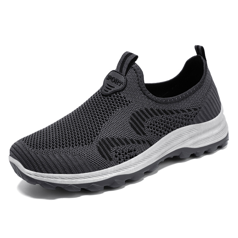 Men's autumn new men's shoes wholesale breathable one-step walking shoes for middle-aged and elderly couples, casual sports shoes Item Picture