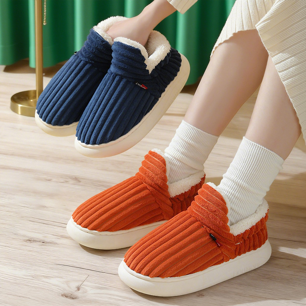 New women's cotton shoes, cross-border snow boots, fleece and thickened cotton shoes, fashionable and versatile women's boots, cold-proof and warm cotton boots details Picture