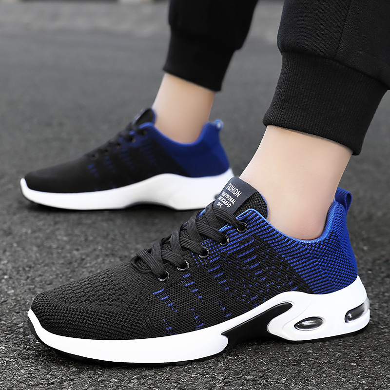 Sneakers, autumn breathable casual single shoes, low-top casual shoes, cross-border wholesale mesh shoes, breathable running men's shoes details Picture