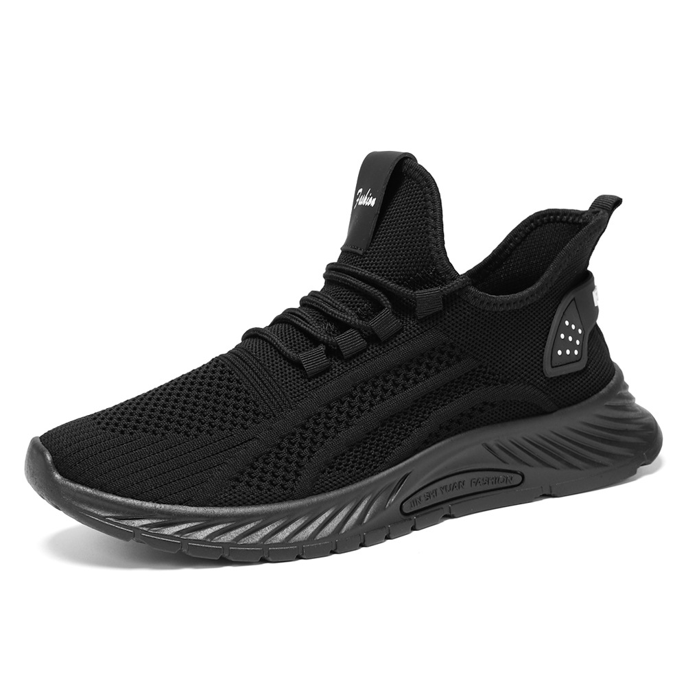 Wholesale of new running shoes for the autumn of 2025, cross-border shoes, trendy couple fashion, flying woven shoes, casual sports shoes Item Picture