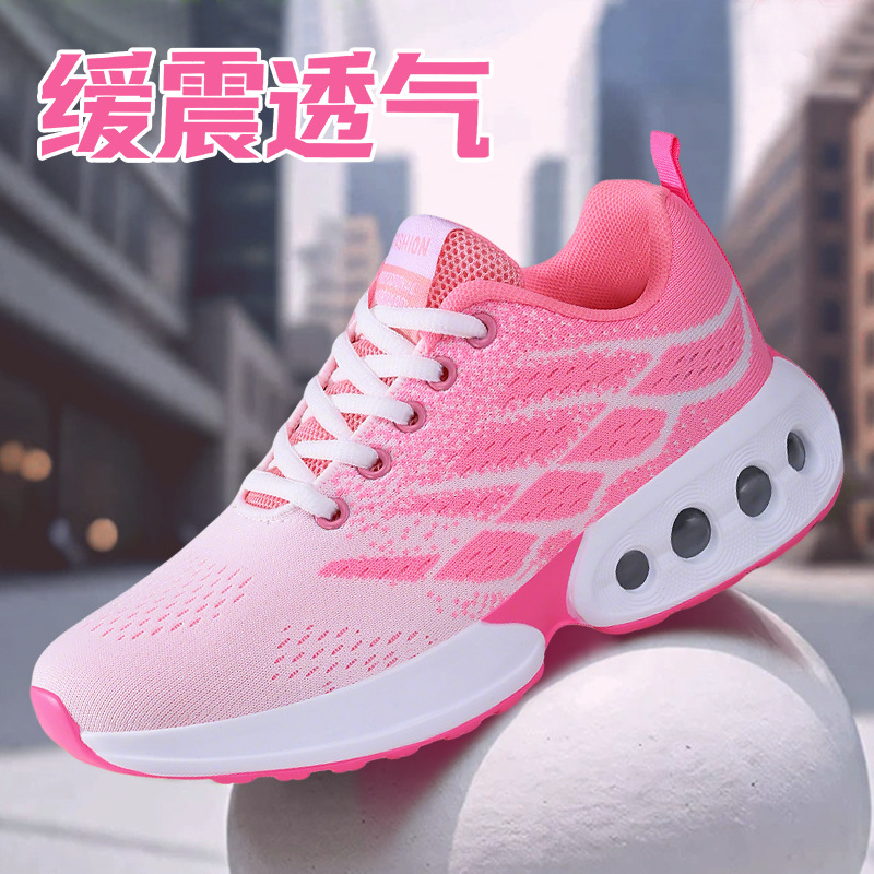 New generation of women's sports single shoes, soft-soled comfortable air-cushioned shoes, breathable single shoes, cross-border women's shoes, large-sized running shoes details Picture