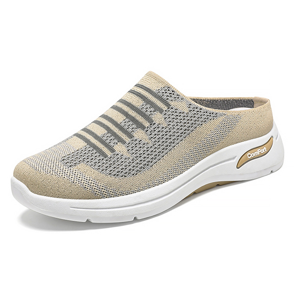 Kangtai Shoe Factory's 2025 Spring/Summer Cross-border Women's shoes - Casual, breathable, half-drag Mom shoes Item Picture