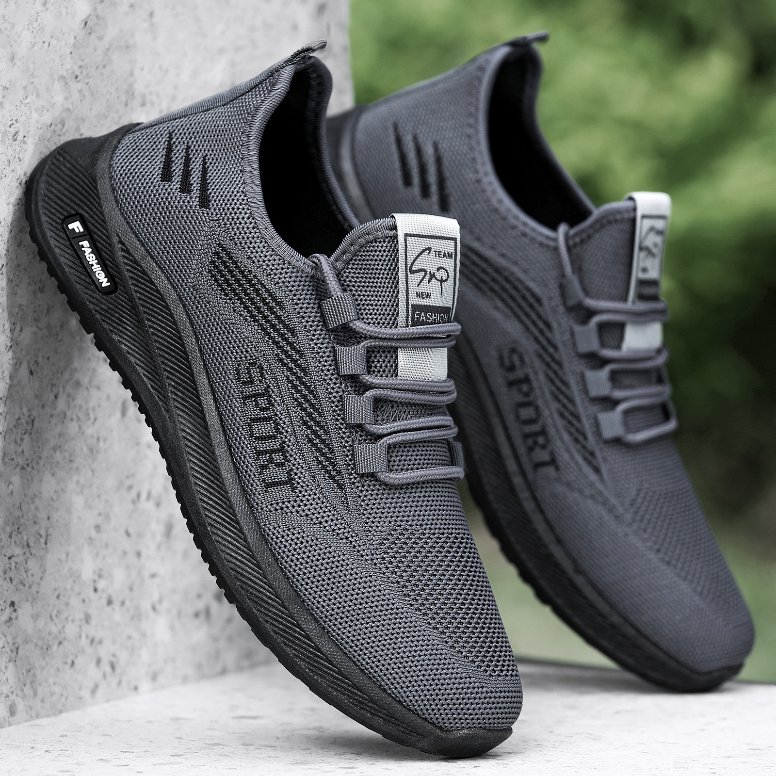 Direct sales, consignment and wholesale of men's breathable and casual sports shoes for spring and autumn. New Fei-woven soft-soled shoes for men Specification drawing