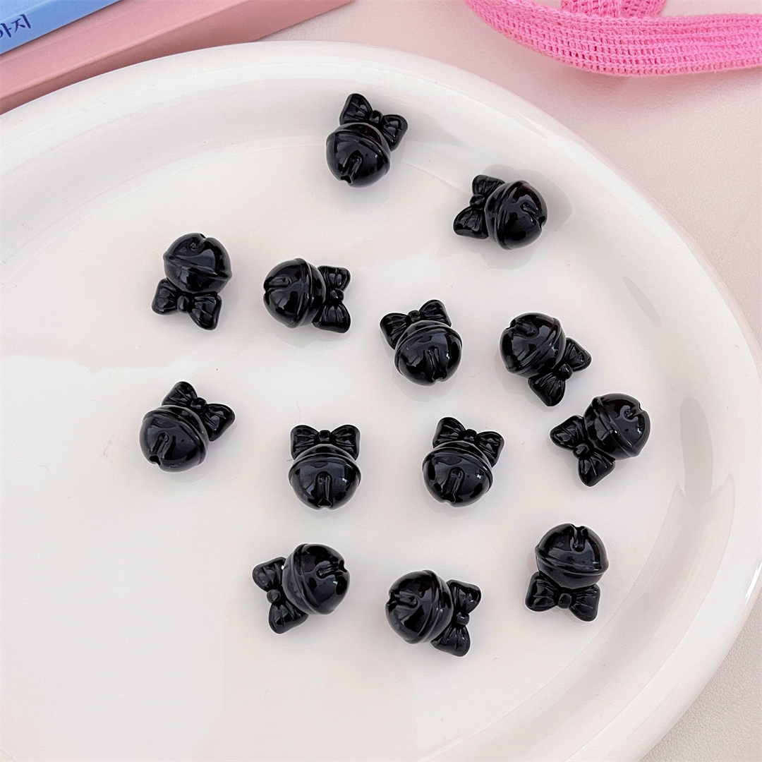 Chen Ming's solid color 16mm bell beaded diy car pendant bracelet, mobile phone chain, hair rope, hair accessory and accessory materials Item Picture