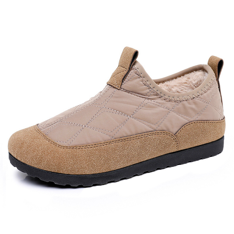 New winter fleece and thickened snow boots for women, cross-border consignment, casual, warm and anti-slip cotton shoes for mothers Item Picture