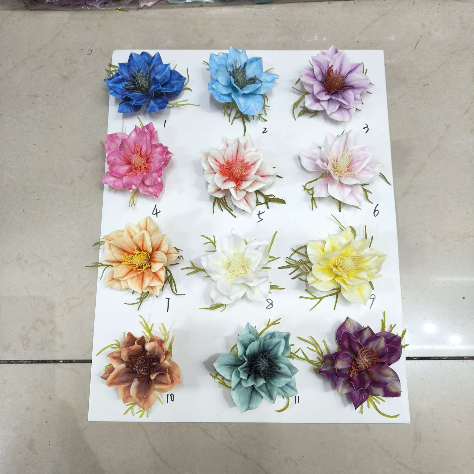 Simulated handicrafts: Spring garden, plastic petals, simulated flowers, silicone artificial flowers Specification image