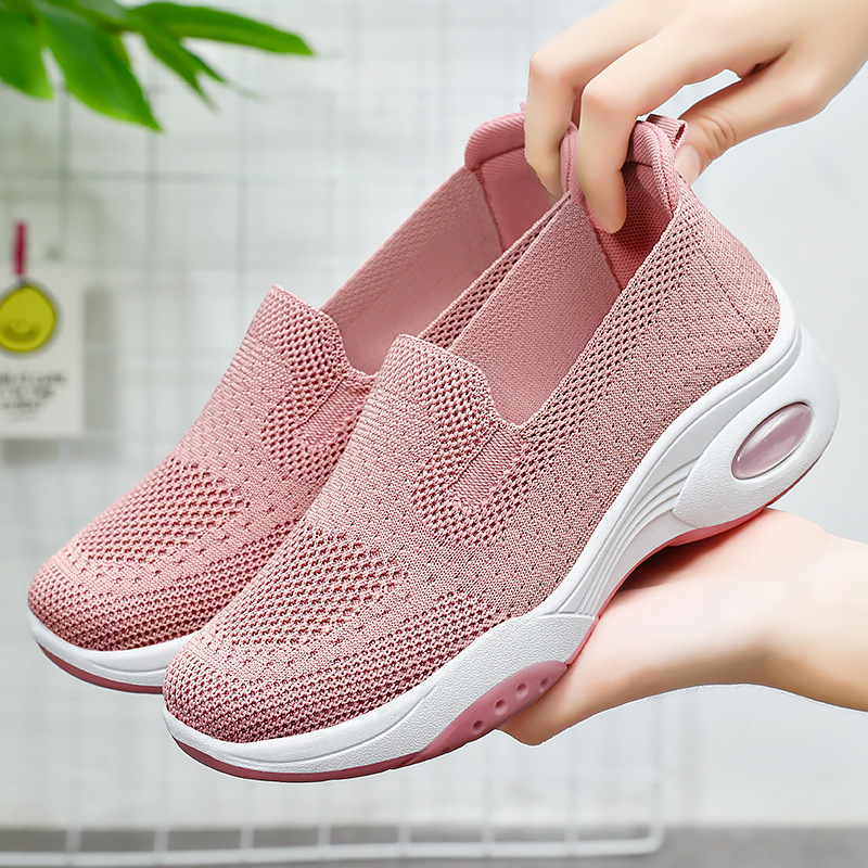 Shoes Women 2025 Autumn New Single shoes, casual, breathable, cross-border women's shoes, fitness walking sports shoes for middle-aged and elderly mothers full figure