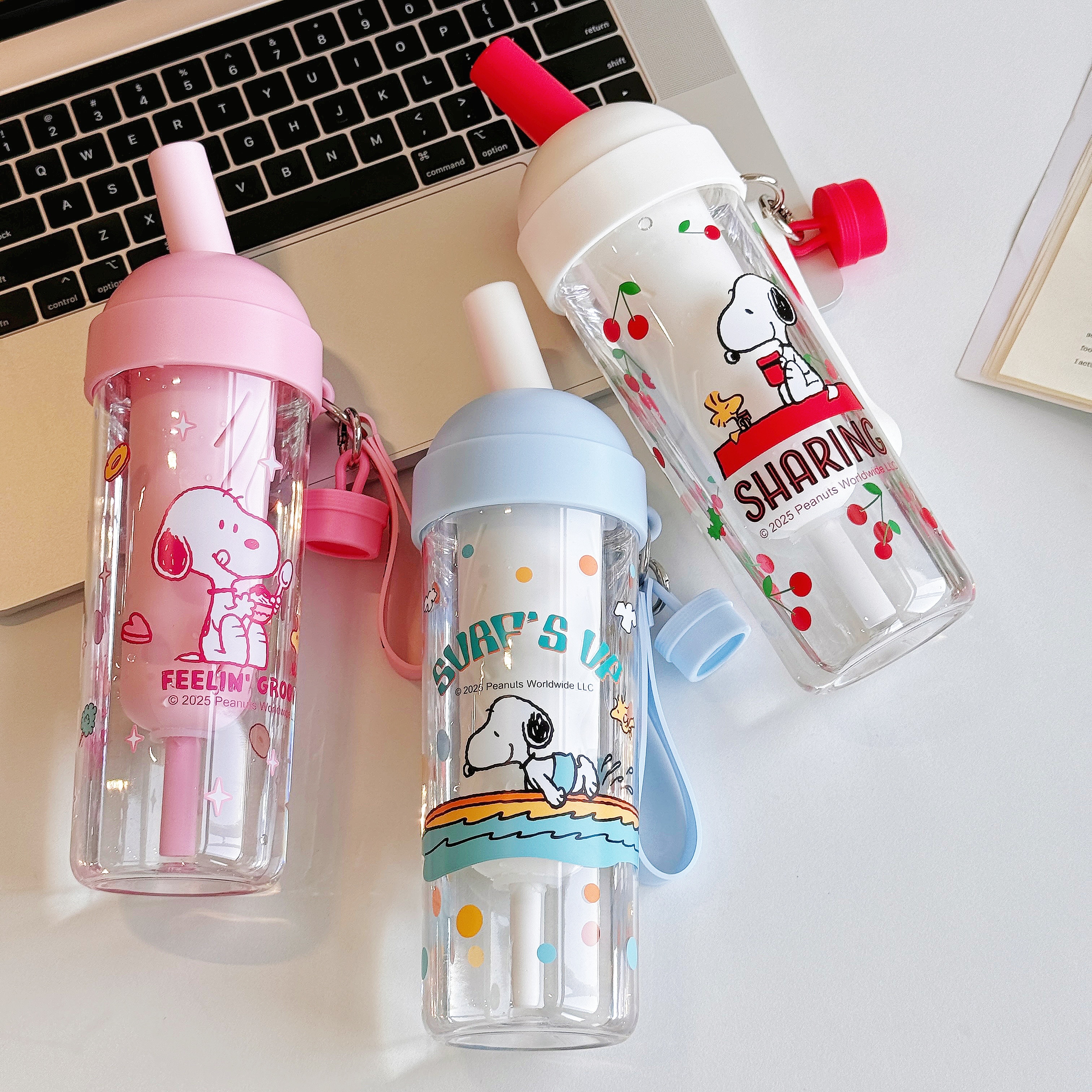 TinkerTot Snoopy Official Authorized Water Bottle Student Cute Straw Cup Yeepo Straw Cup 650ml details Picture