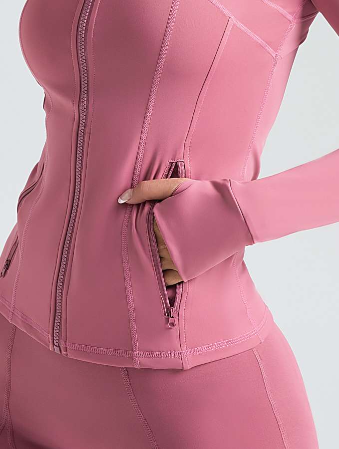 瑜伽服瑜伽服女紧身户外女性运动服瑜伽外套详情图1