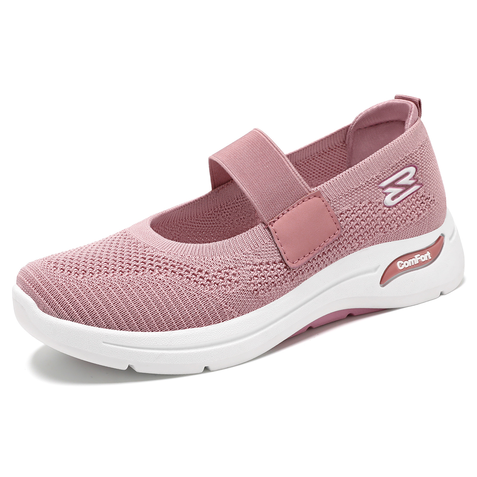 Women's autumn collection shallow-mouthed cross-border distribution women's shoes, comfortable Velcro shoes for middle-aged and elderly mothers, soft-soled walking shoes Item Picture