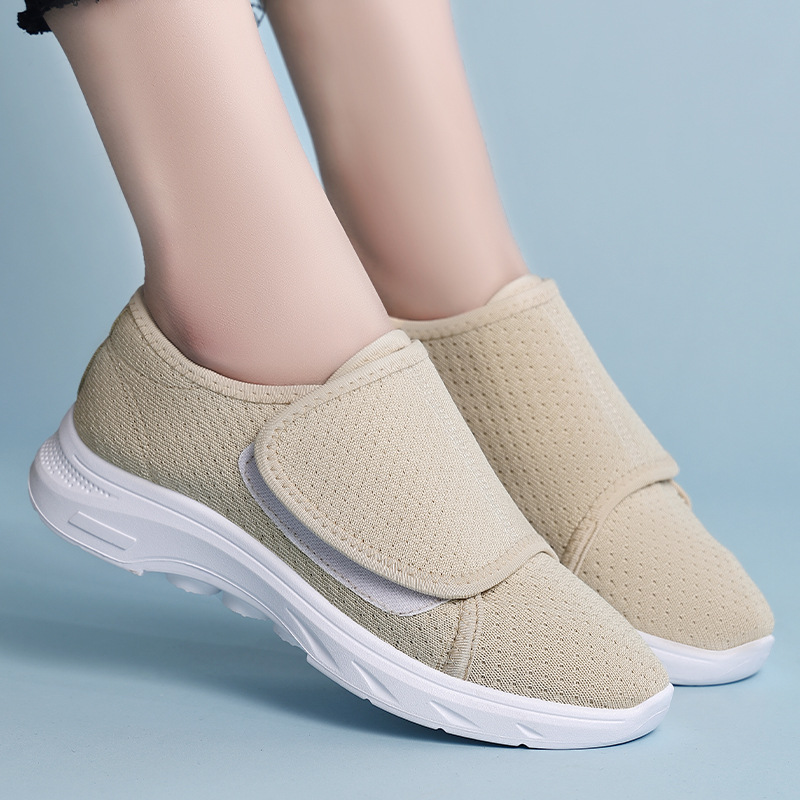 New and versatile women's shoes, convenient Velcro shoes for the elderly, walking shoes for middle-aged and elderly people, soft-soled shoes that don't cause foot fatigue, mom's shoes Specification drawing