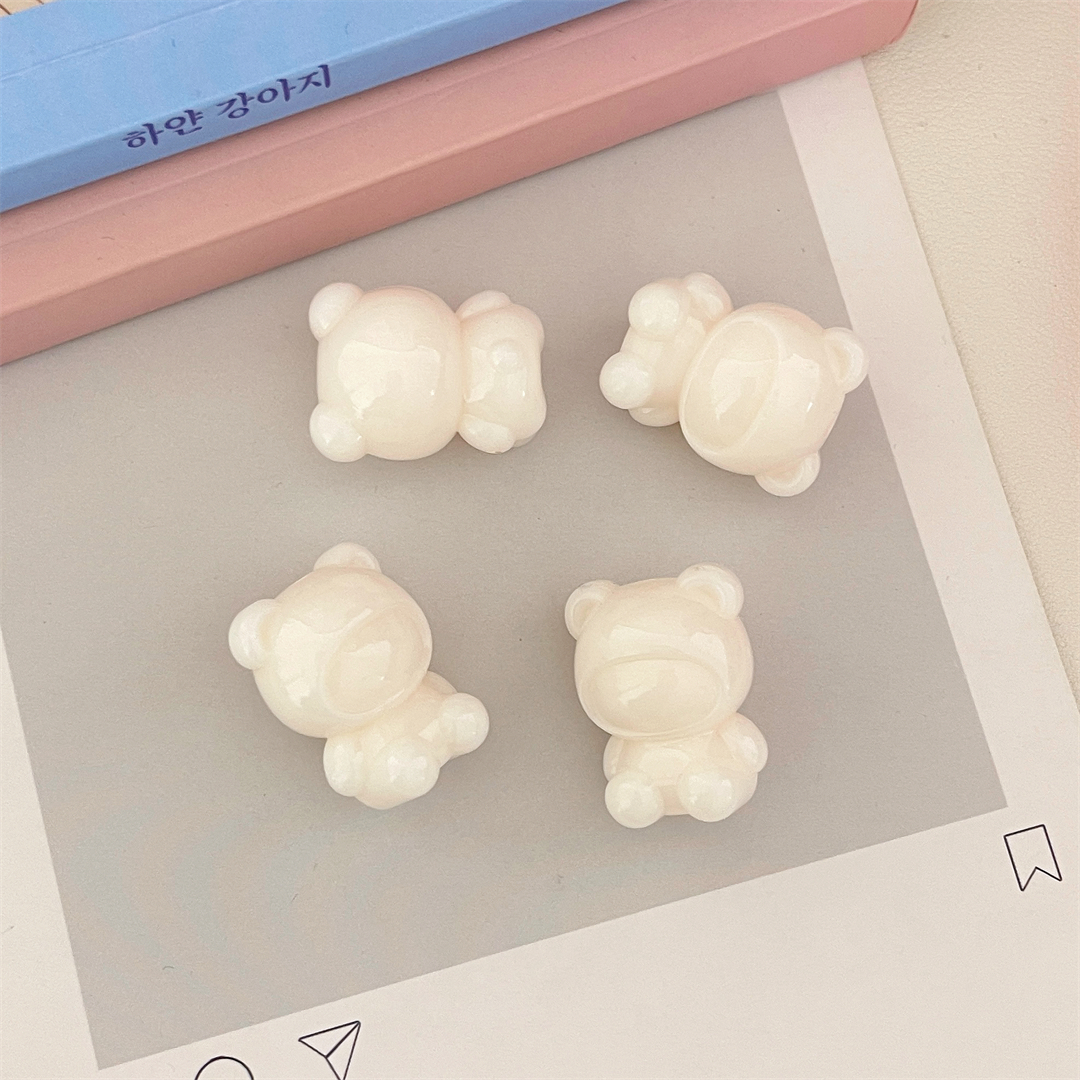 可爱迷你亚克力小熊娃娃珠子散珠DIY手工串珠手链钥匙扣饰品配件详情12
