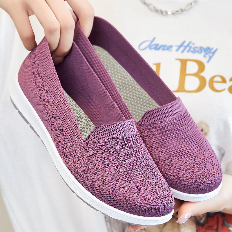 Women's Shoes 2025, Beijing cloth shoes, casual, breathable, flat, single shoes, soft-soled, mom shoes, breathable and comfortable details Picture