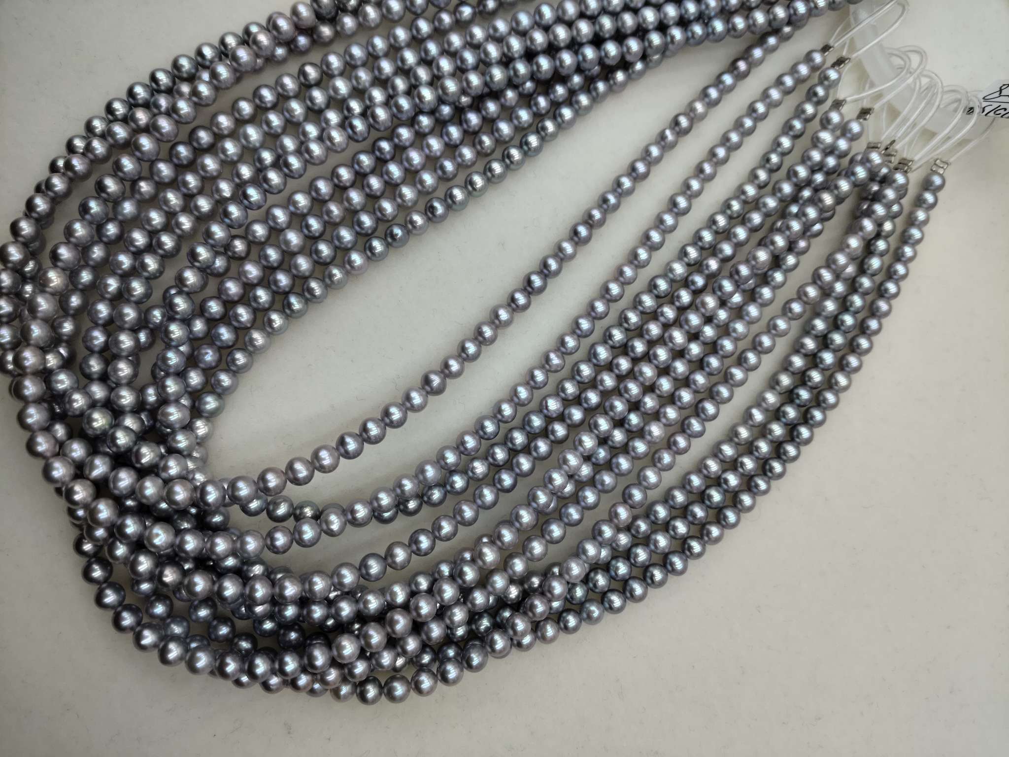 4-5mm natural freshwater pearl imitation seawater real hemp necklace, simple, fashionable and elegant millet pearl style