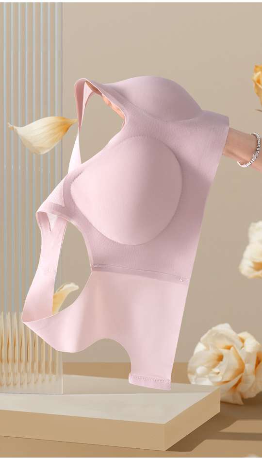 Three-row button ice silk underwear with seamless and nude feel details Picture