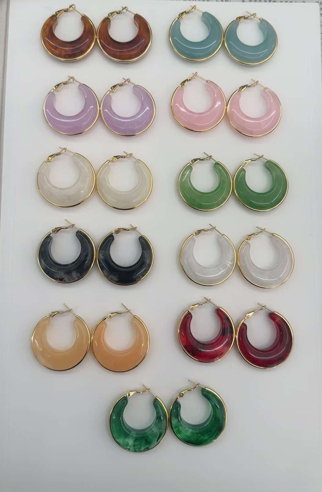 不锈钢树脂耳环时尚饰品耳环耳环