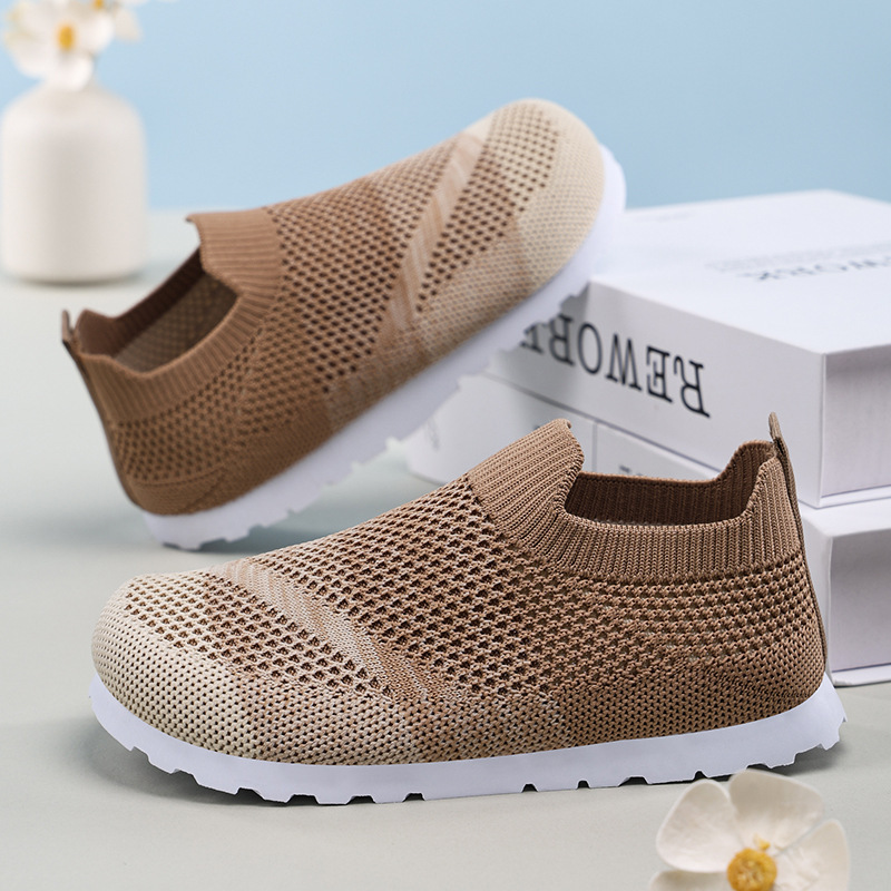 Children's sports shoes 2025 new style versatile running shoes, Feizhi mesh shoes, simple and breathable, children's shoes for 1-6 years old details Picture