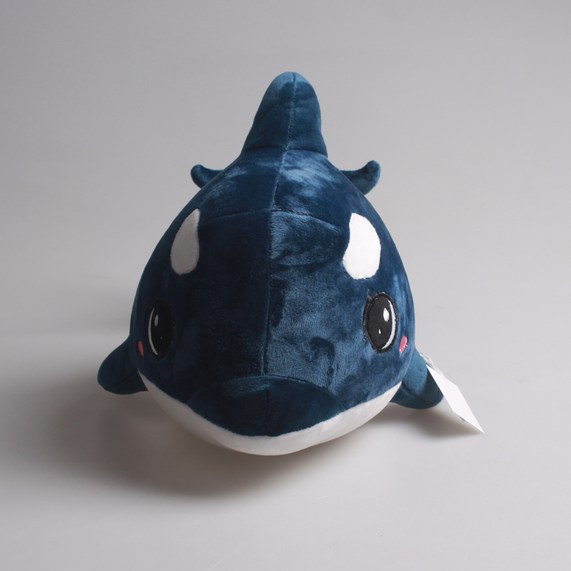 欧美跨境毛绒玩具可爱鲨鱼可定制LOGO和颜色详情7