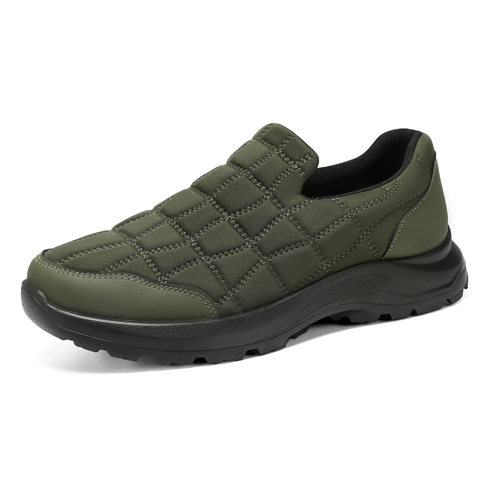 New men's shoes with soft soles, not tiring to the feet, casual shoes, comfortable for lazy people to wear with one foot, and shoes for middle-aged and elderly fathers Item Picture