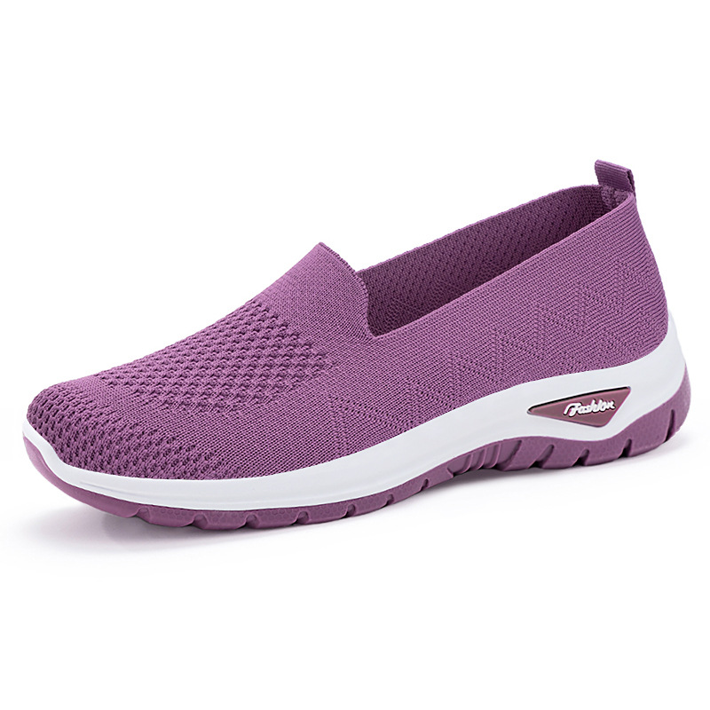 New breathable casual single shoes for women, cross-border temu consignment, mom shoes, one-step lazy shoes Item Picture