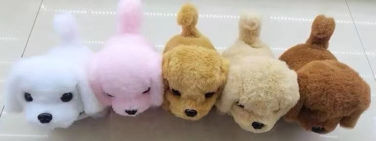 电子宠物电动毛绒兔子小狗机械狗电动玩具宠物适合儿童娱乐新颖款式