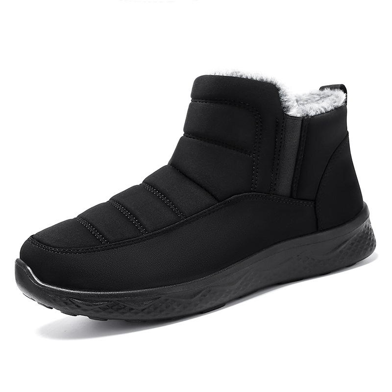 New winter cotton shoes, women's cotton boots, fleece warm women's shoes, waterproof and anti-slip trendy snow boots, women's ankle boots Item Picture