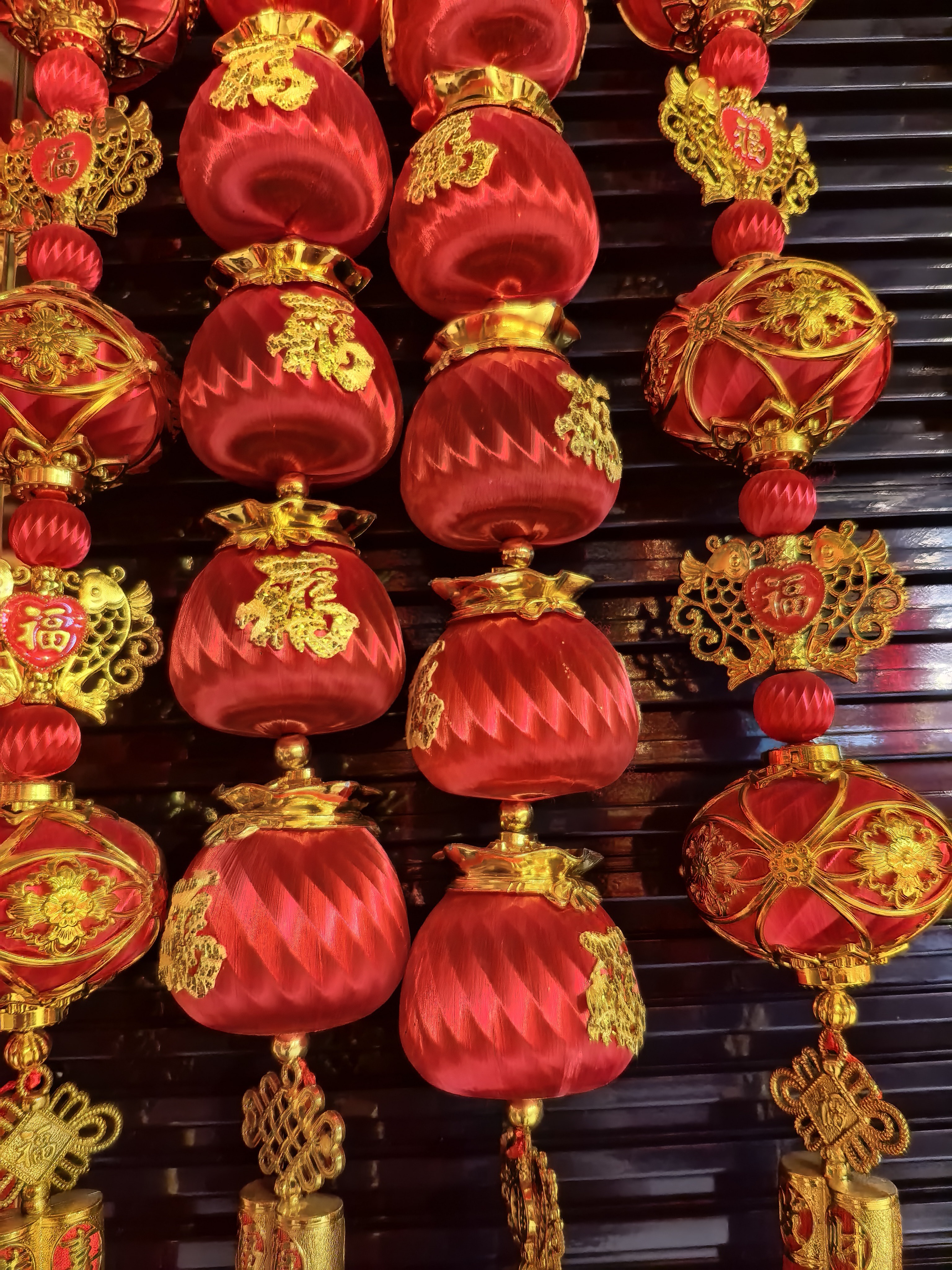 喜庆工艺，红红火火，氛围感拉满花环详情7