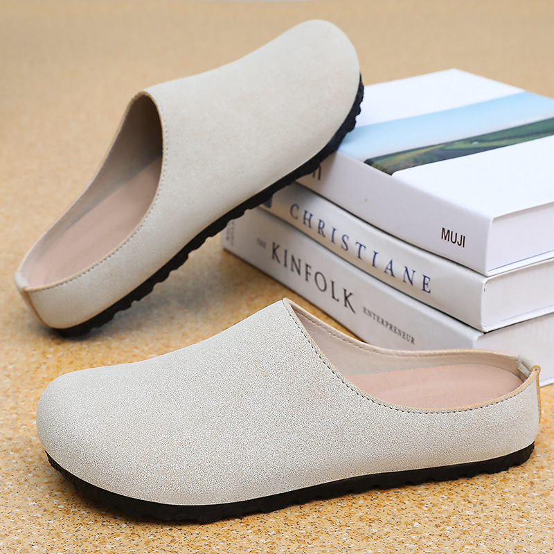Slippers Women's autumn new style one-foot casual shoes cross-border wholesale shallow-mouthed lazy shoes soft-soled not tiring to the feet mom shoes Specification drawing