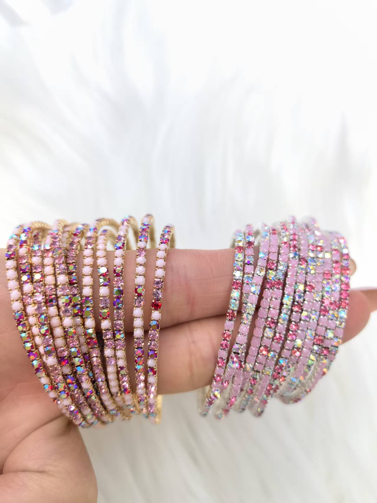 DIY multi-color elastic wrist band accessories diy detail image 4