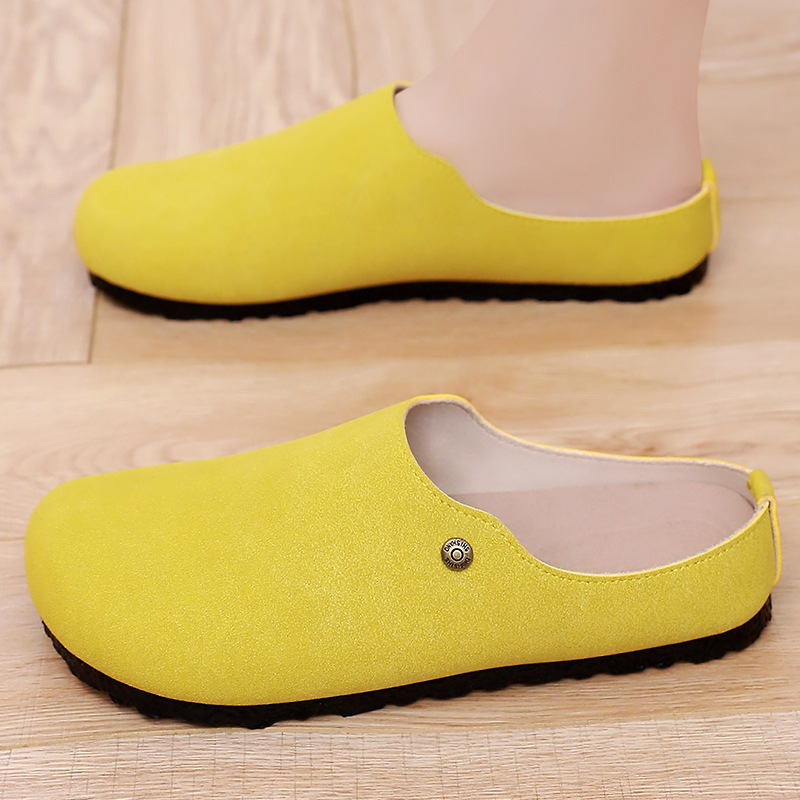 New comfortable and casual shoes for women: thick-soled, flip-top, half-slipper, soft-soled Birkenes on top, single shoe on one foot Specification drawing