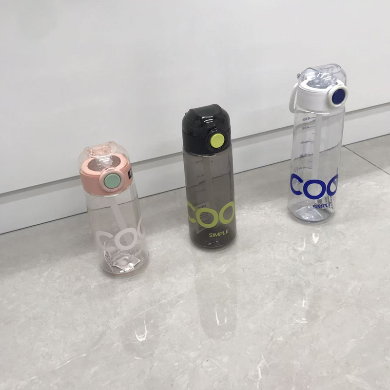 夏日清爽COOL渐变吸管杯!带刻度+便携提手 学生通勤高颜值大容量水杯详情5