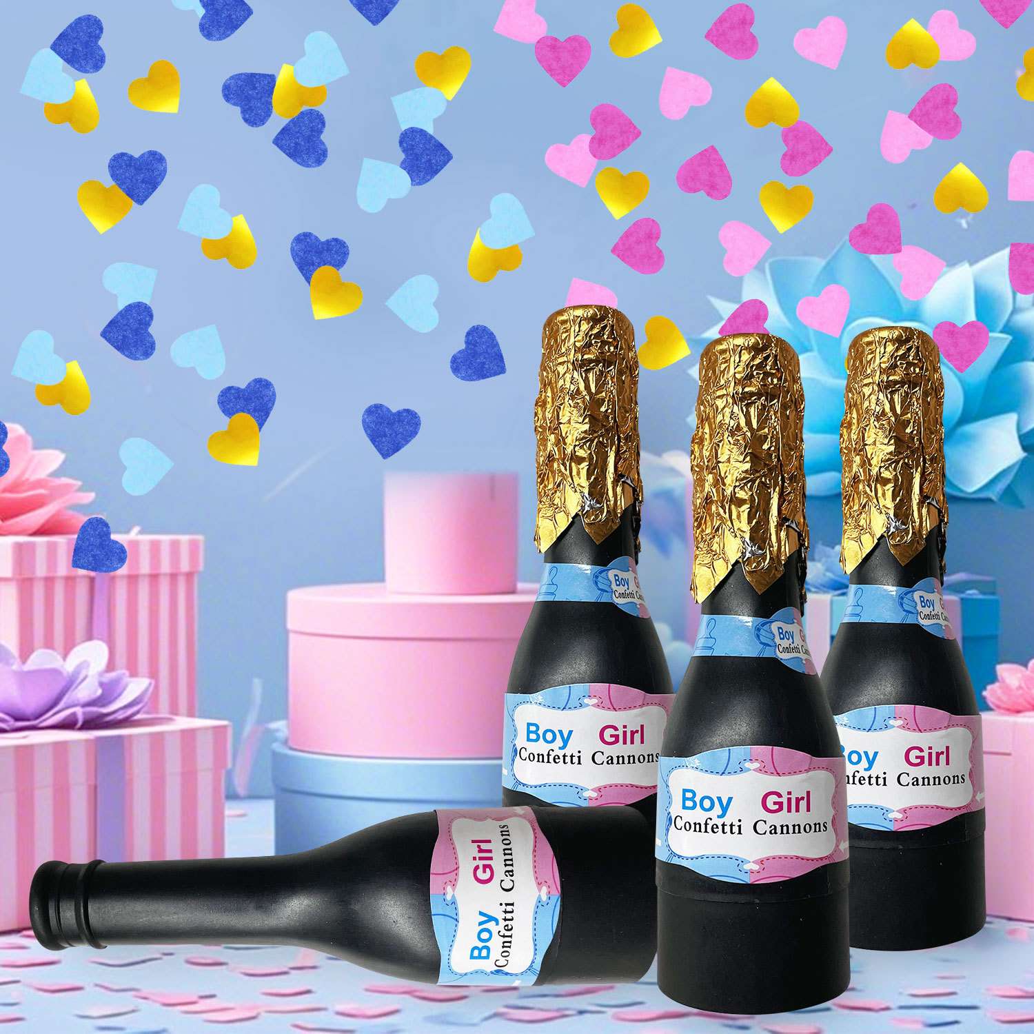 旋转小香槟礼花生日礼花 男女孩派对礼花产品图