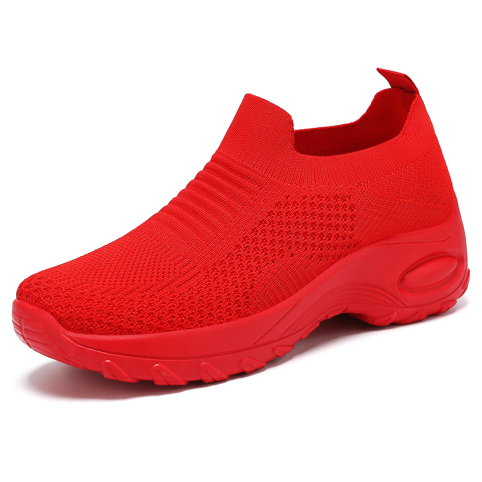 Women's shoes for autumn, breathable and versatile, flying woven single shoes, lazy shoes for one foot, soft soles not tiring to the feet, cross-border casual shoes Item Picture