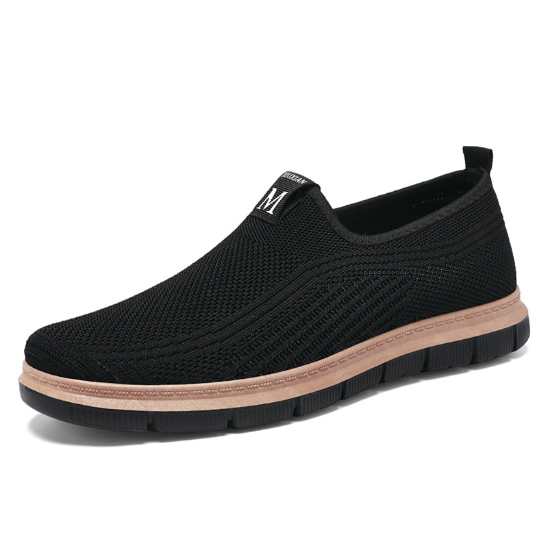 Wholesale and consignment of men's autumn new style casual shoes for the elderly, old Beijing cloth shoes for one foot, breathable dad shoes Item Picture