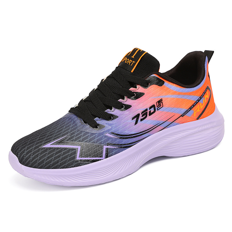 Wholesale of women's autumn new breathable mesh Korean style fashionable casual shoes, couple style marathon running shoes Item Picture