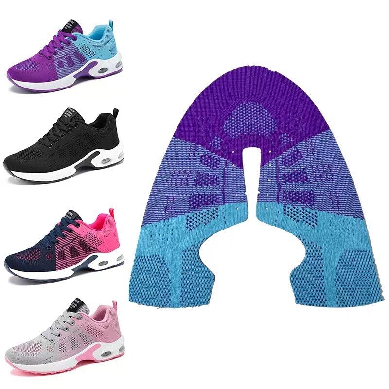 Semi-finished cotton lace-up shoe uppers are directly supplied by the manufacturer. 3D flying woven upper, knitted upper, high-elasticity and breathable flying woven upper Item Picture