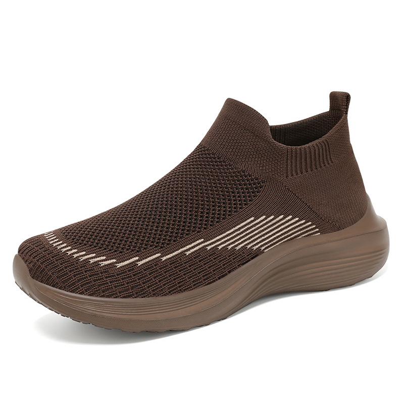 Women's shoes 2025 autumn cross-border consignment shoes, plus-size shoes, women's cloth shoes, one-foot sock shoes, mom shoes Item Picture