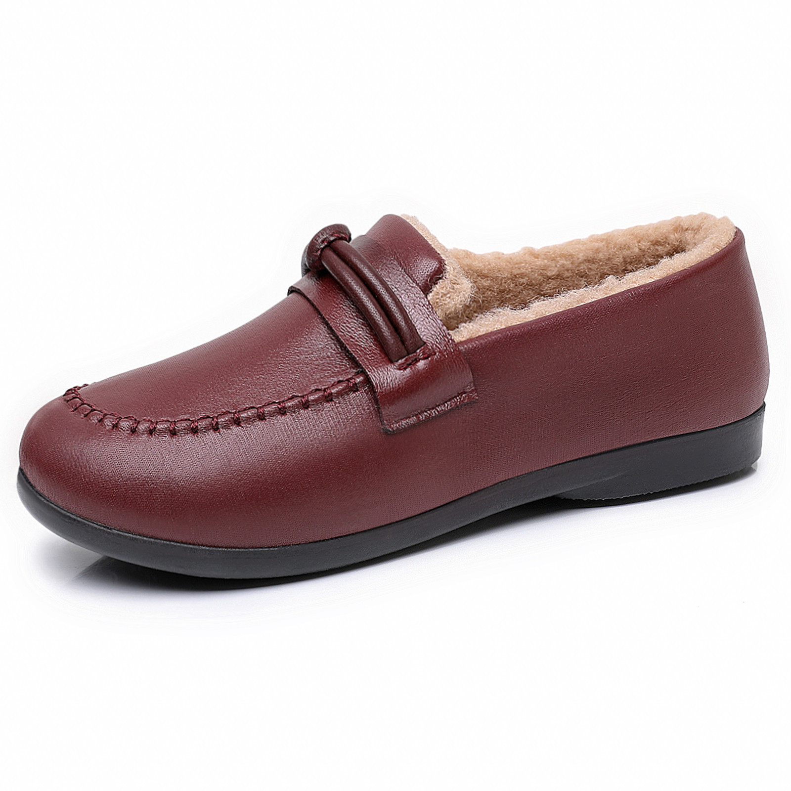 New women's winter cotton boots, anti-slip and waterproof one-foot cotton shoes, cross-border consignment, fashionable and versatile casual cotton shoes Item Picture
