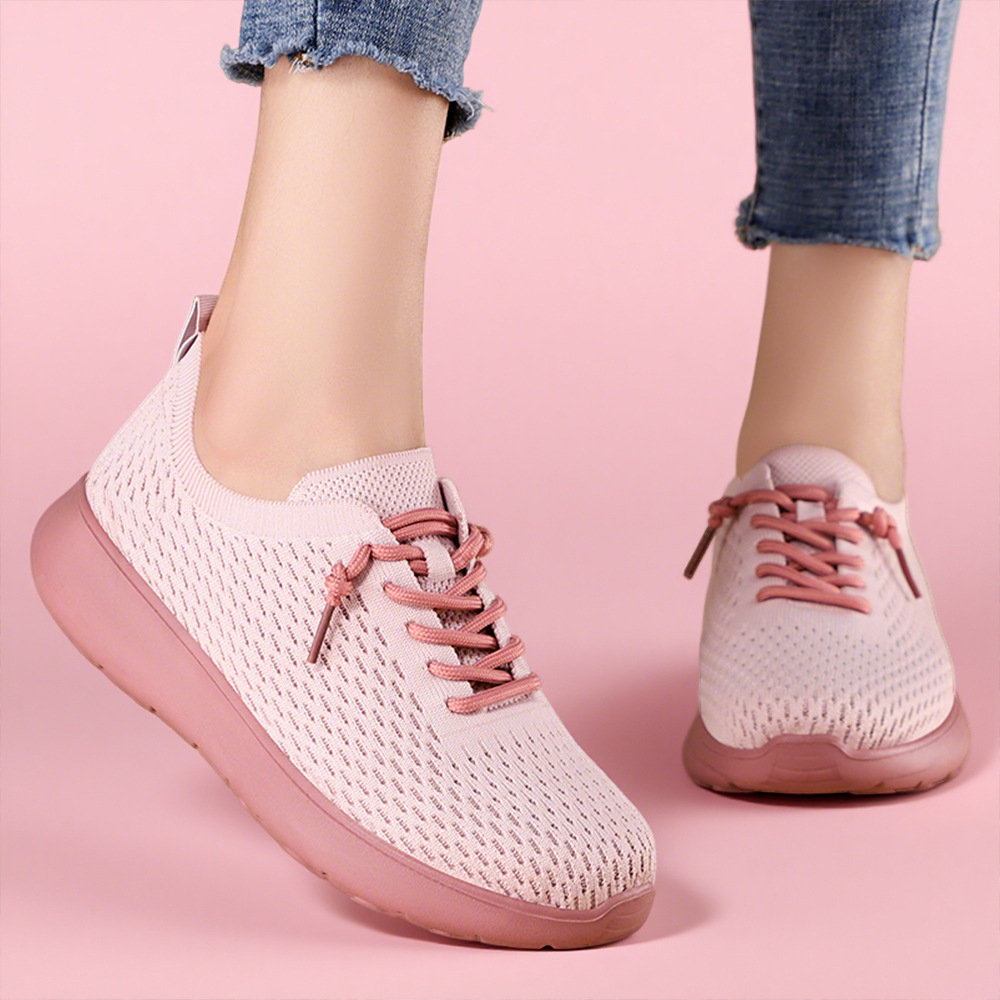 New soft-soled casual single shoes for women, fashionable and trendy, breathable mesh surface, couple sports shoes wholesale details Picture