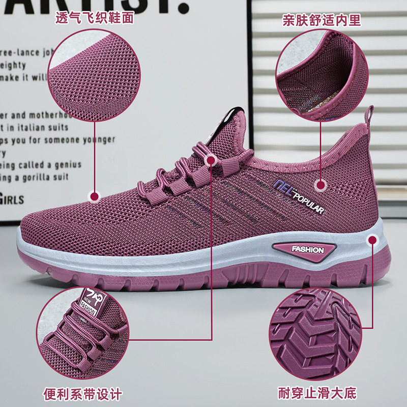 New cross-border wholesale women's shoes, breathable gift shoes, casual shoes, versatile soft-soled, lightweight sports shoes Application Scenario