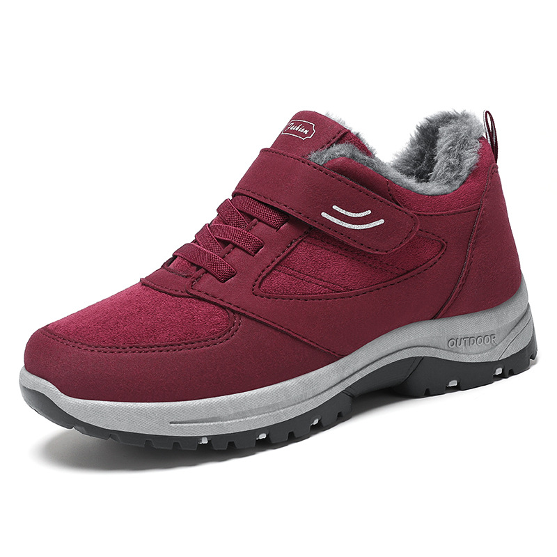 Direct sales from the manufacturer of "Cotton Shoes for Women 2025 Couple Style Walking and Warming Cotton Boots", casual fleece and thick snow boots for middle-aged and elderly people Item Picture