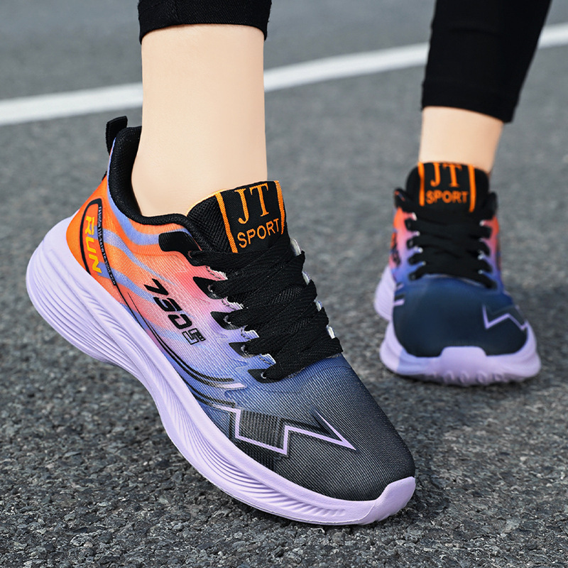Summer new men's sports shoes for export, wholesale couple style Korean version fashionable running shoes, light and casual shoes full figure