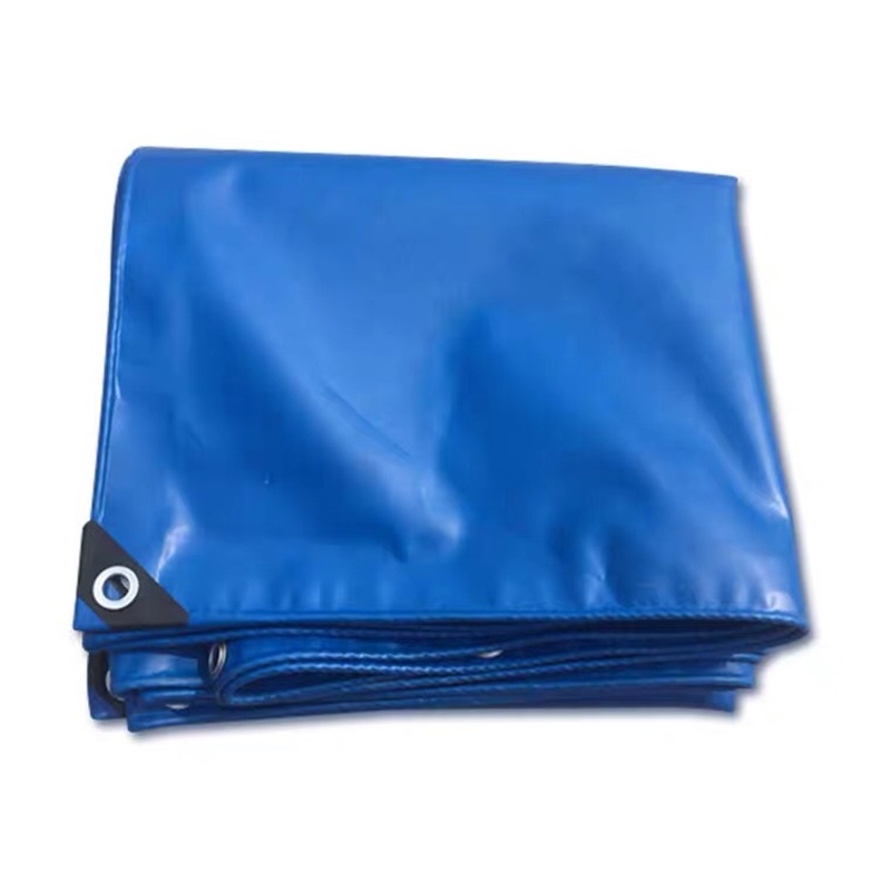 工厂跨境批发遮挡防雨防晒加厚防风防水布塑料户外棚布蓝防雨布